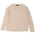 Suéter feminino Marks & Spencer com gola redonda Reino Unido 12 acrílico branco médio