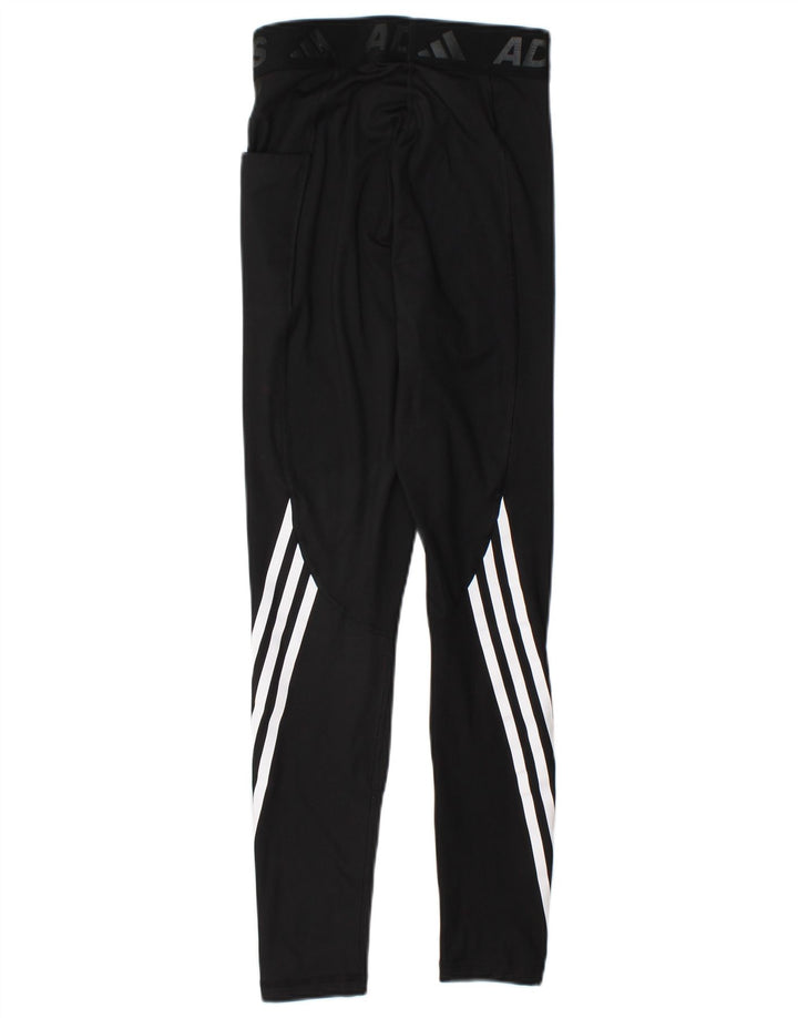 ADIDAS Womens Graphic Leggings UK 4/6 XS Preto Poliéster