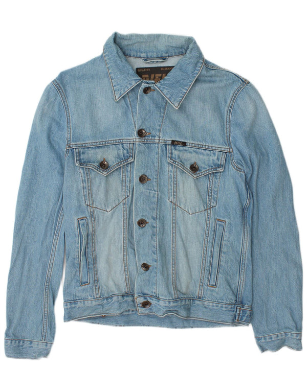 Jaqueta jeans masculina Rifle UK 40 grande algodão azul
