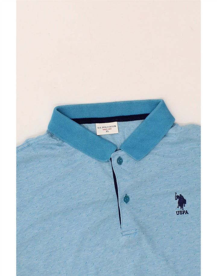 U.S. POLO ASSN. Womens Polo Shirt UK 18 XL Blue Vintage U.S. Polo Assn. and Second-Hand U.S. Polo Assn. from Messina Hembry 