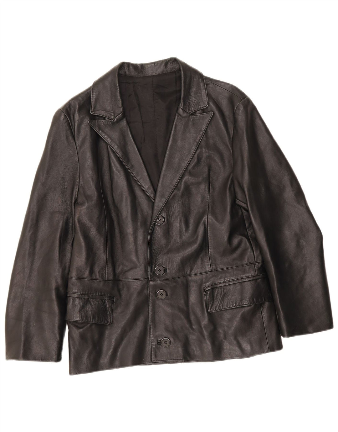 Jaqueta blazer masculina vintage com 4 botões UK 34 XS preta