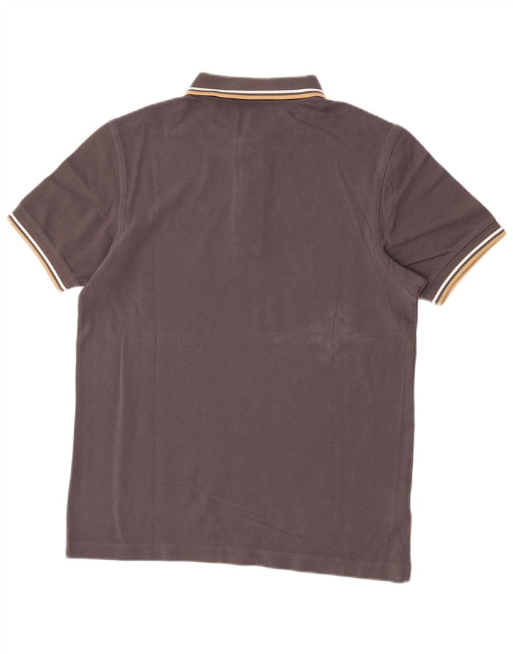 Camisa polo masculina Fred Perry algodão cinza médio