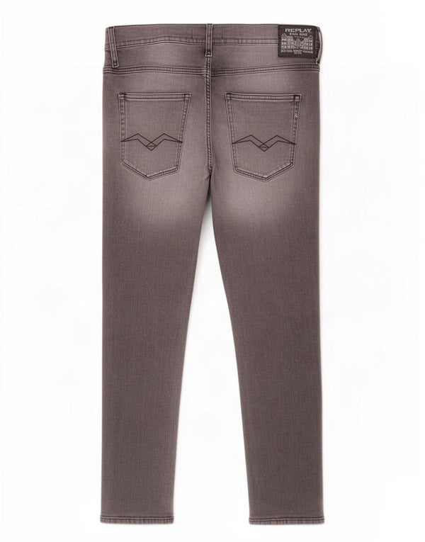 Replay Masculino Sandot Slim Jeans W32 L32 Cinza Algodão