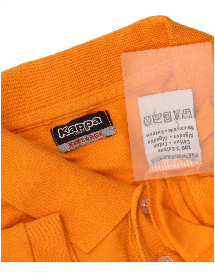 Camisa polo masculina Kappa 3XL algodão laranja