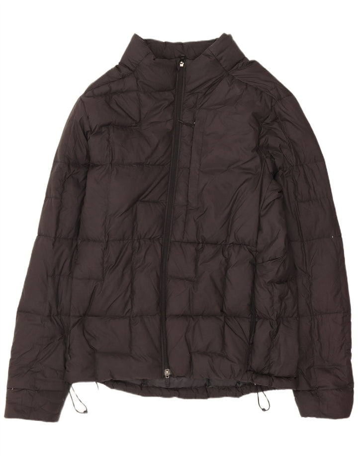 Jaqueta acolchoada feminina Lululemon UK 16 grande poliéster preto
