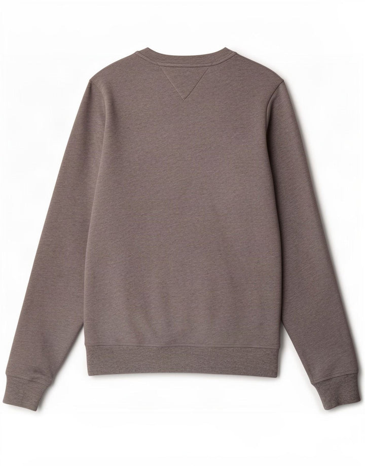 Tommy Hilfiger moletom gráfico masculino jumper pequeno cinza colorblock algodão