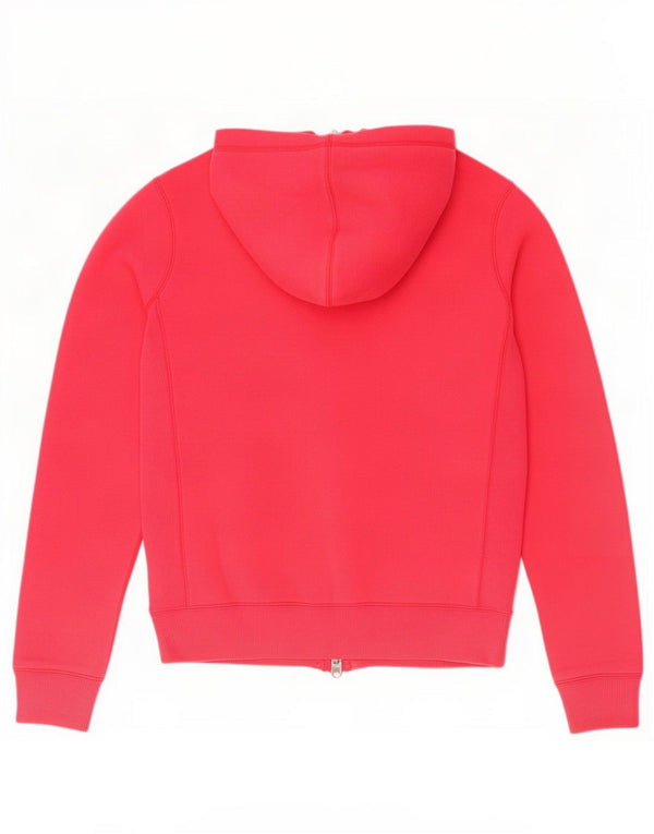 Suéter Nike feminino com capuz e zíper UK 12/14 médio algodão rosa