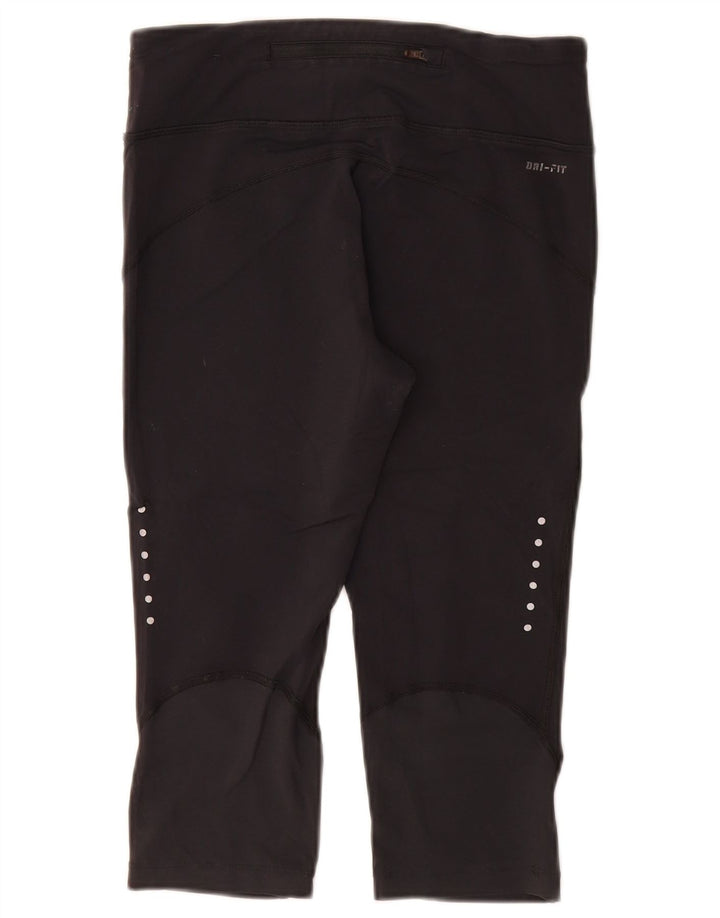 Leggings Nike Dri Fit Capri UK 8 Pequeno Preto Nylon
