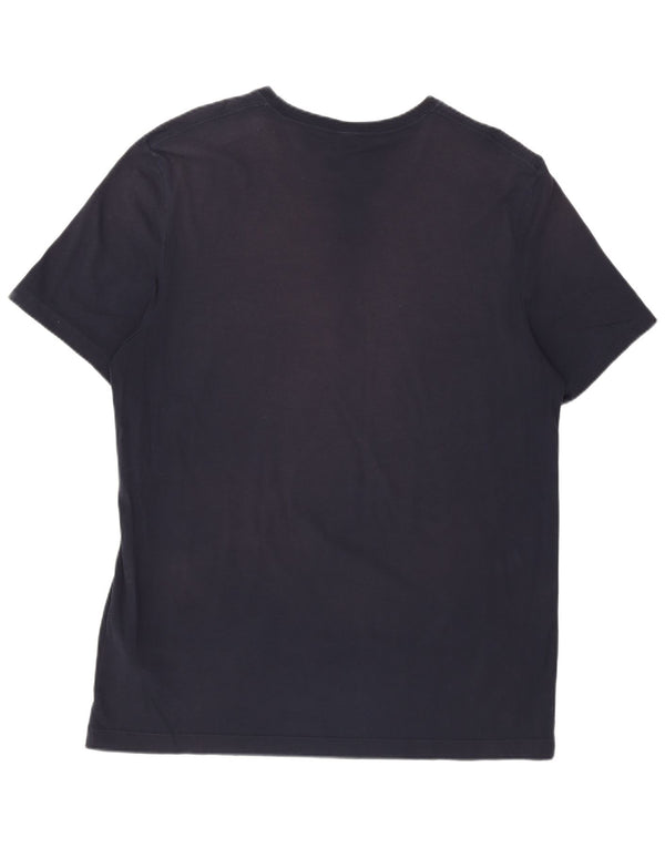 Camiseta masculina Hugo Boss Top XL algodão azul marinho