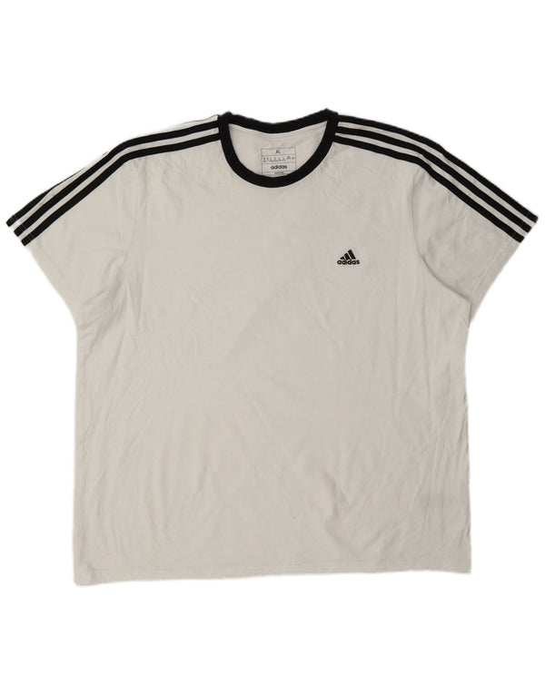 Camiseta feminina Adidas UK 20/22 XL algodão branco