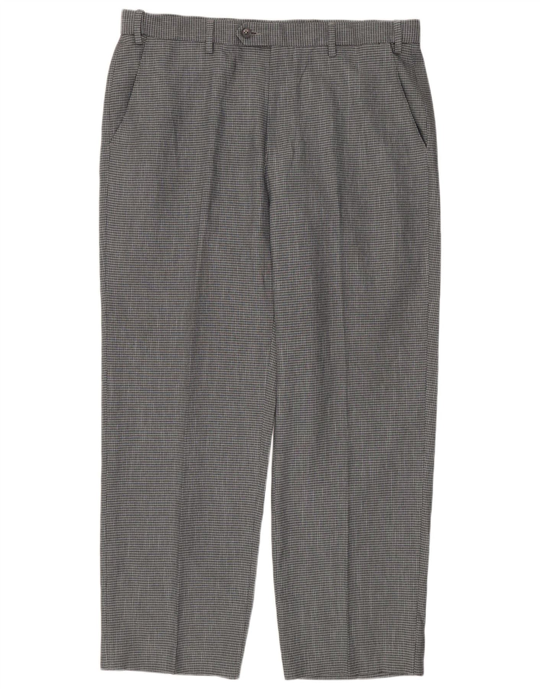 Calça masculina Marks & Spencer reta regular fit W36 L29 cinza