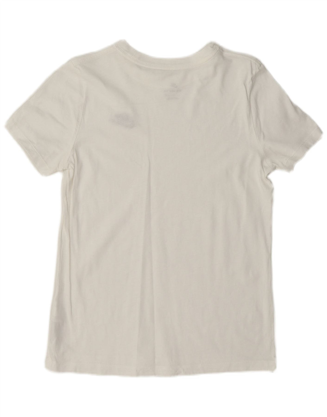 Camiseta feminina Nike UK 10 pequena algodão branco