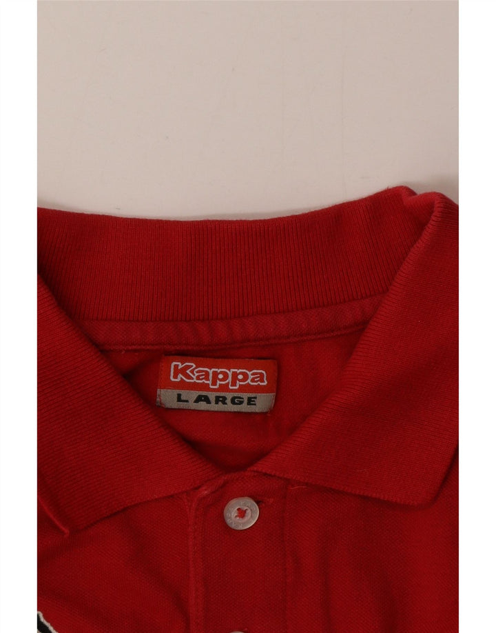 Camisa polo masculina Kappa grande vermelha