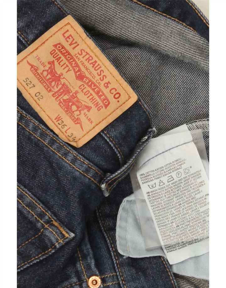 Levi's Masculino 527 Bootcut Jeans W36 L34 Azul Algodão