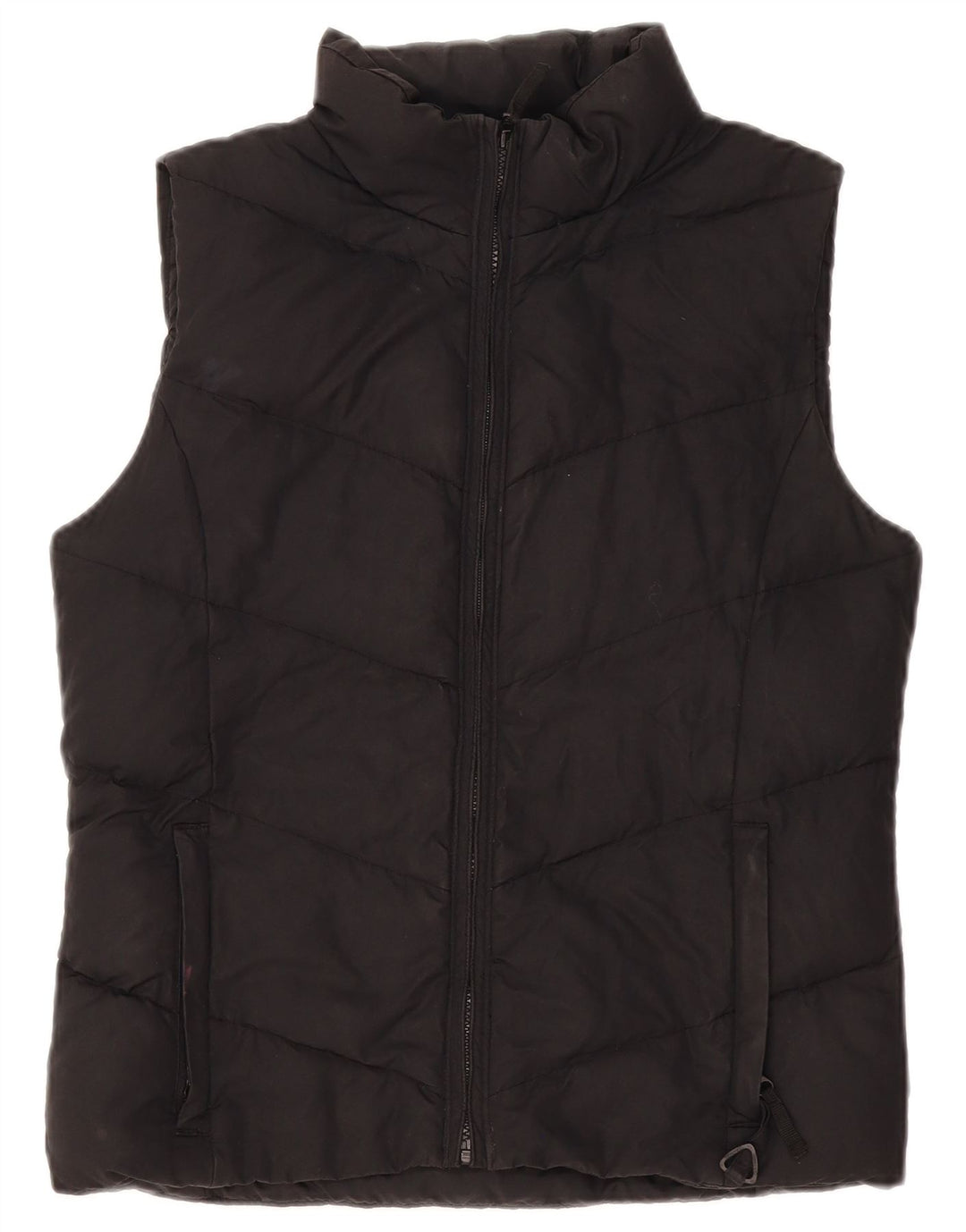 Columbia Womens Oversized acolchoado Gilet UK 10 pequeno poliéster preto