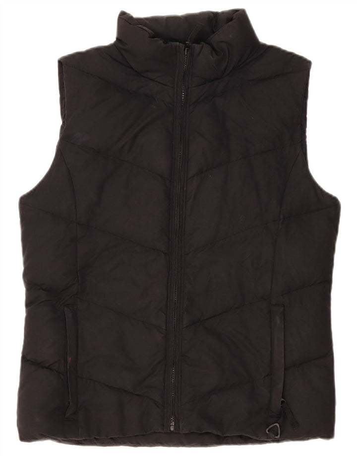 Columbia Womens Oversized acolchoado Gilet UK 10 pequeno poliéster preto