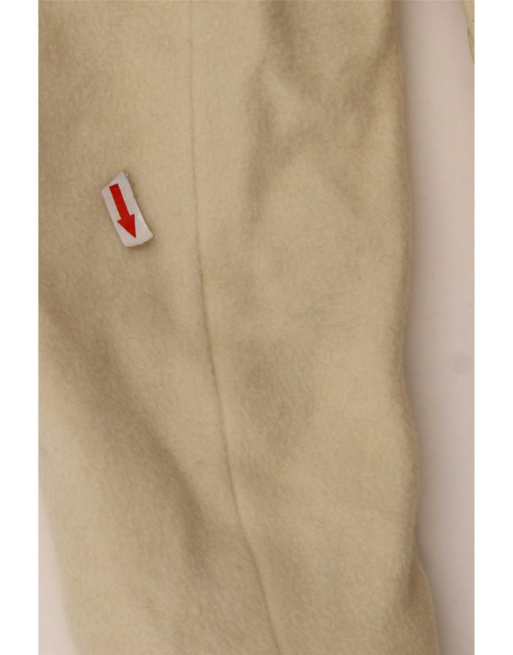 Sobretudo feminino vintage IT 42 lã virgem branca média