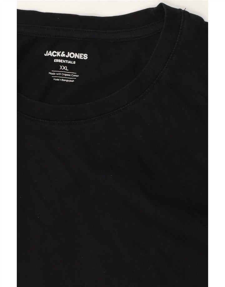 Camiseta masculina Jack & Jones Top 2XL algodão preto