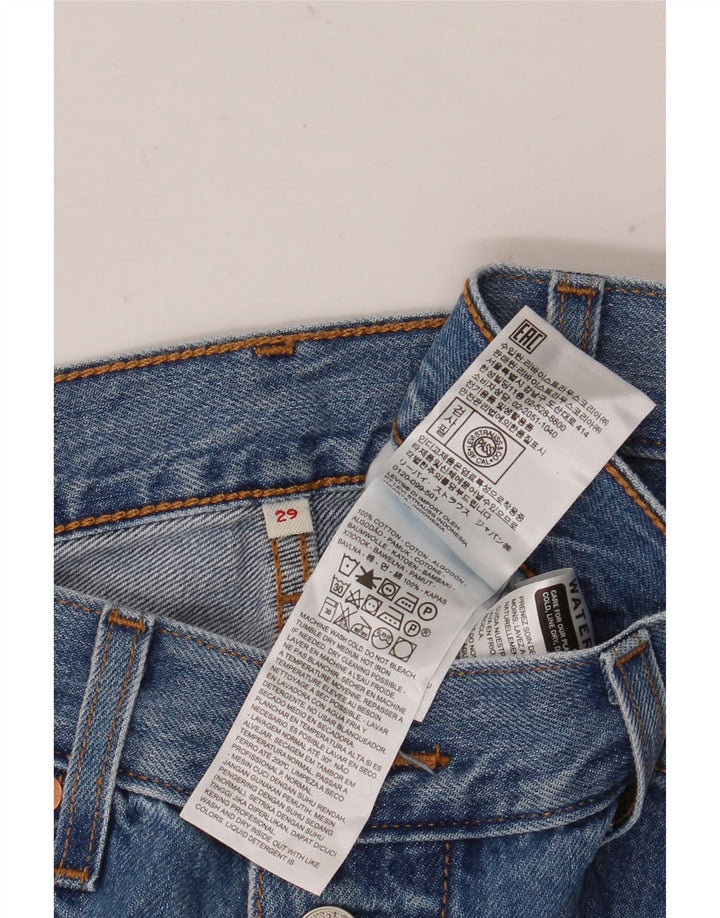 Saia jeans feminina Levi's W29 algodão azul médio