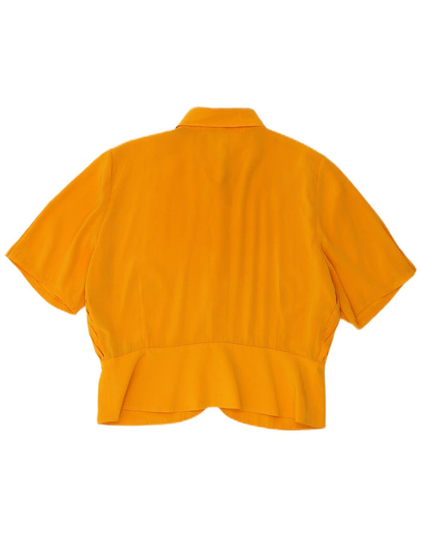 Blusa feminina Icam manga curta cropped IT 54 3XL amarelo