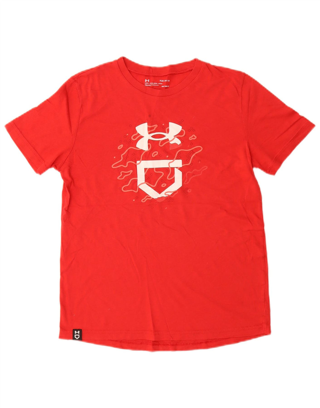 Camiseta gráfica UNDER ARMOUR Boys Heat Gear 11-12 anos grande vermelho
