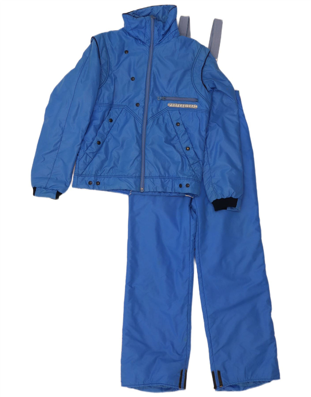 Conjunto de 2 peças de esqui feminino Colmar UK 12 médio W30 L29 azul poliamida
