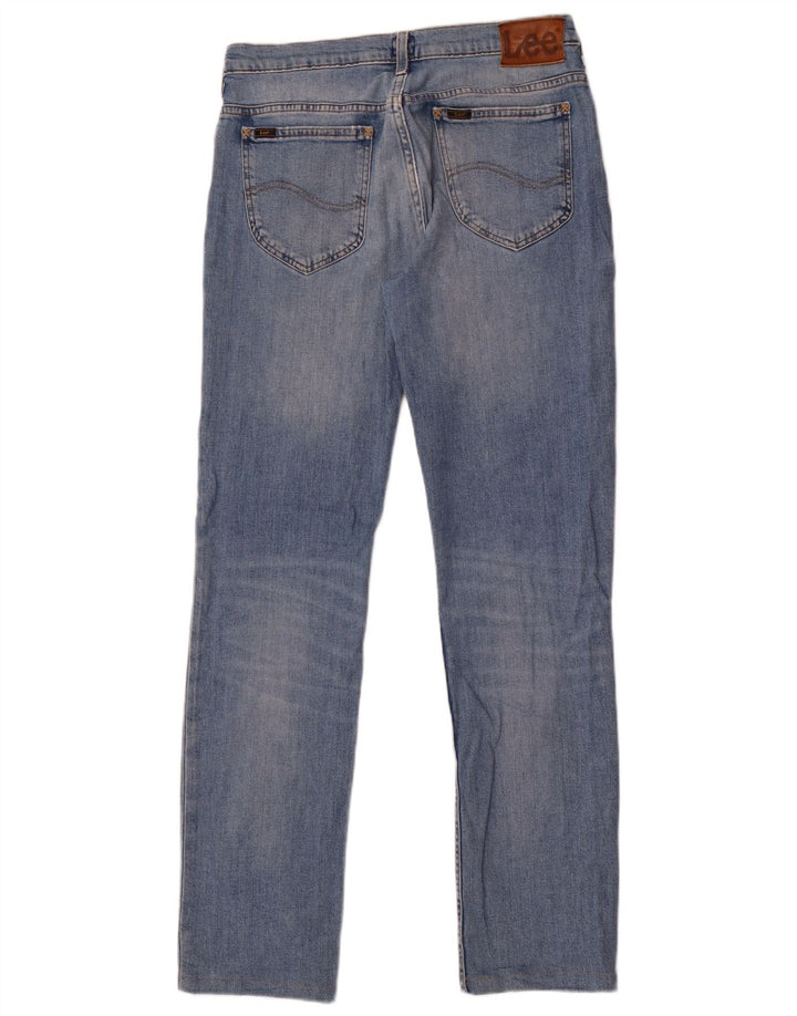 Lee Mens Rider Slim Jeans W32 L34 Azul Algodão