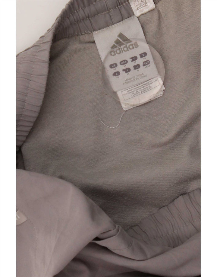 Shorts esportivos masculinos Adidas poliéster cinza médio
