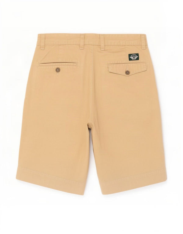 Shorts masculino Dockers Pegged Chino pequeno W28 algodão bege