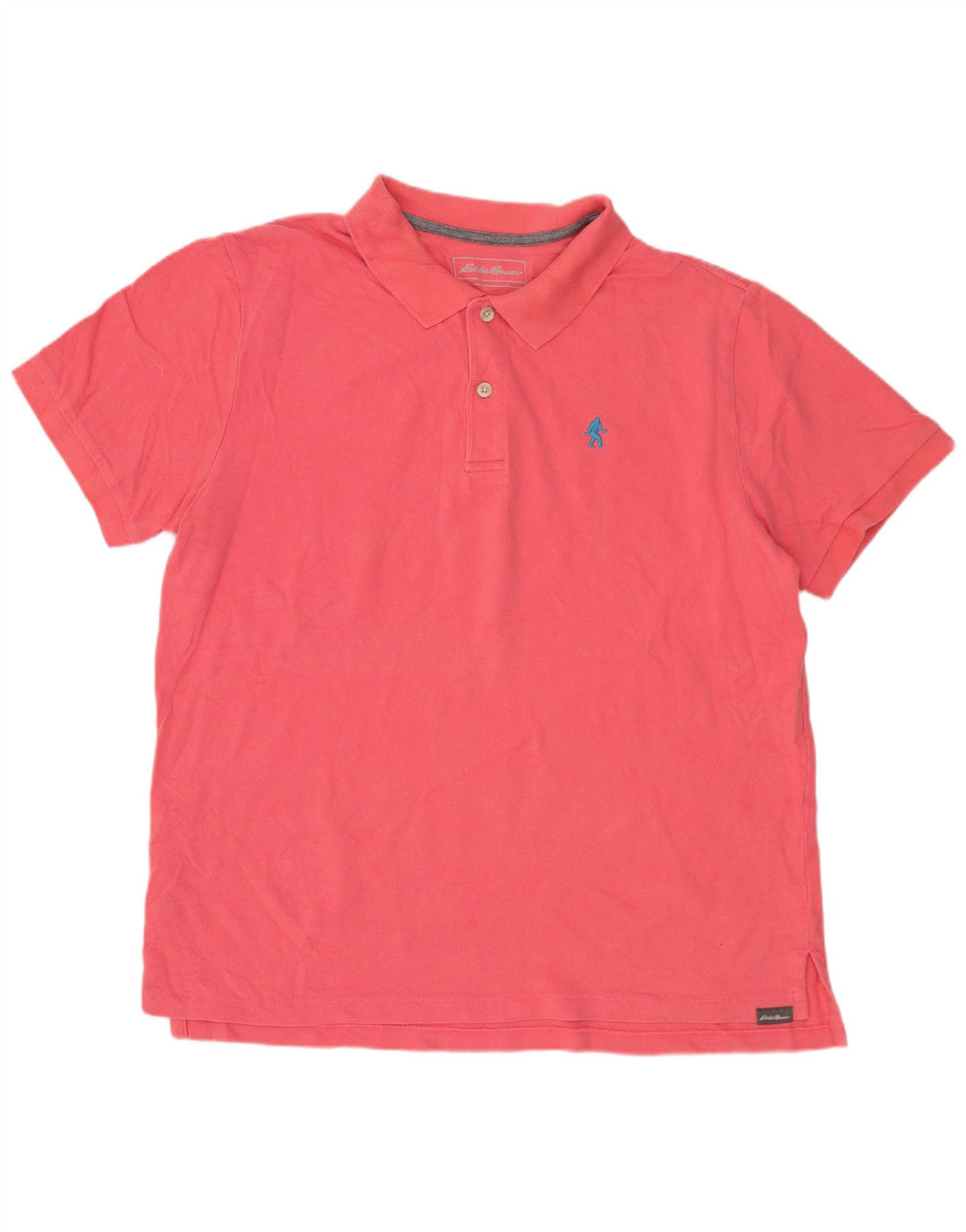 Camisa polo masculina EDDIE BAUER grande algodão rosa