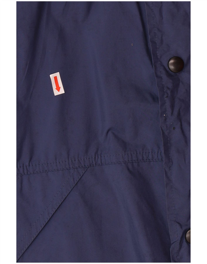 Jaqueta de chuva masculina UMBRO com capuz e ajuste solto Reino Unido 38 azul marinho médio