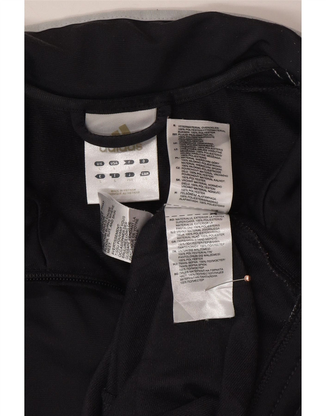 ADIDAS Mens Tracksuit Top Jacket Grande Cinza Colourblock Poliéster