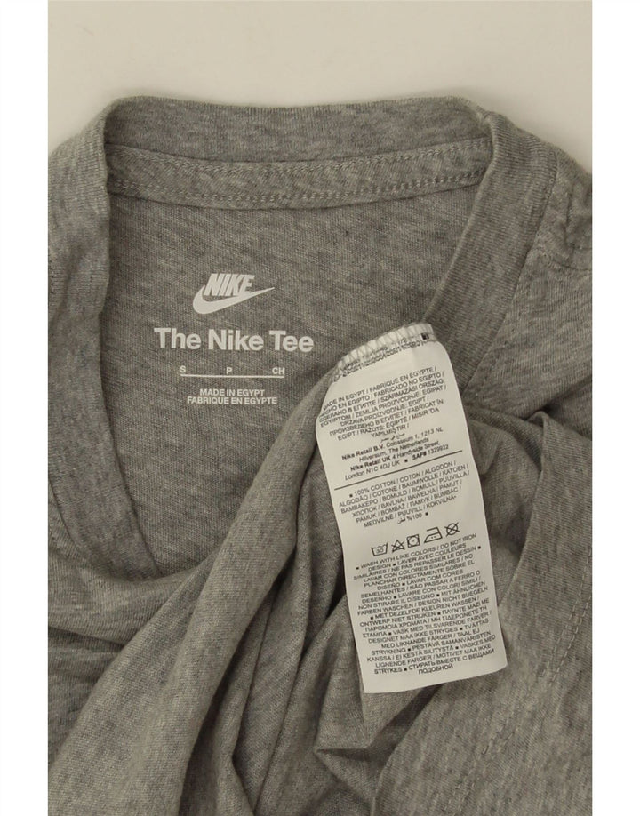 Camiseta masculina Nike Top pequeno algodão manchado cinza