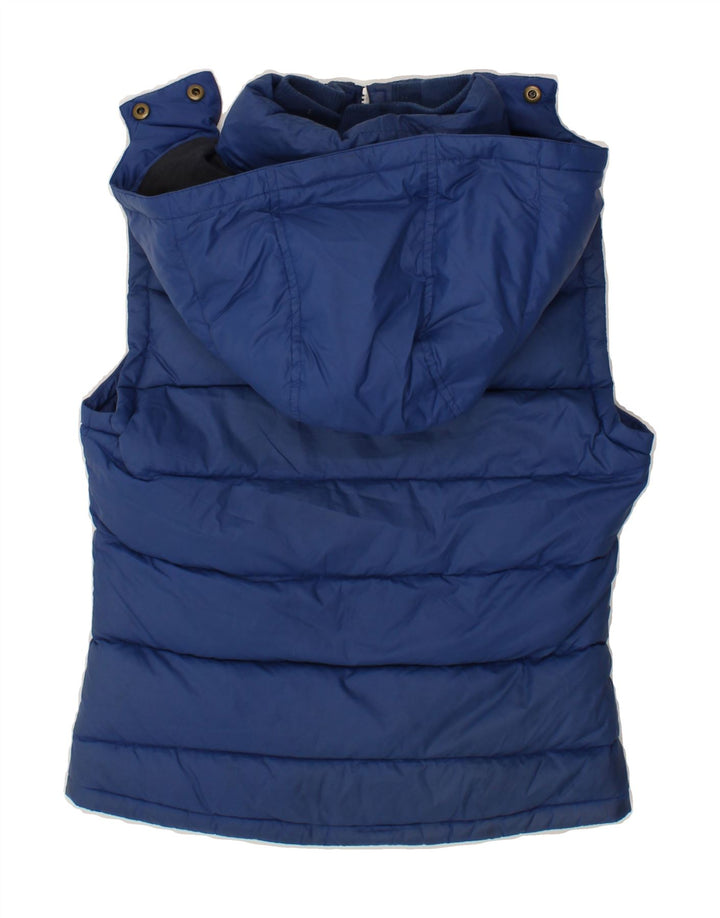 JACK WILLS Womens Hooded Padded Gilet UK 8 Small Blue Nylon Vintage Jack Wills and Second-Hand Jack Wills from Messina Hembry 