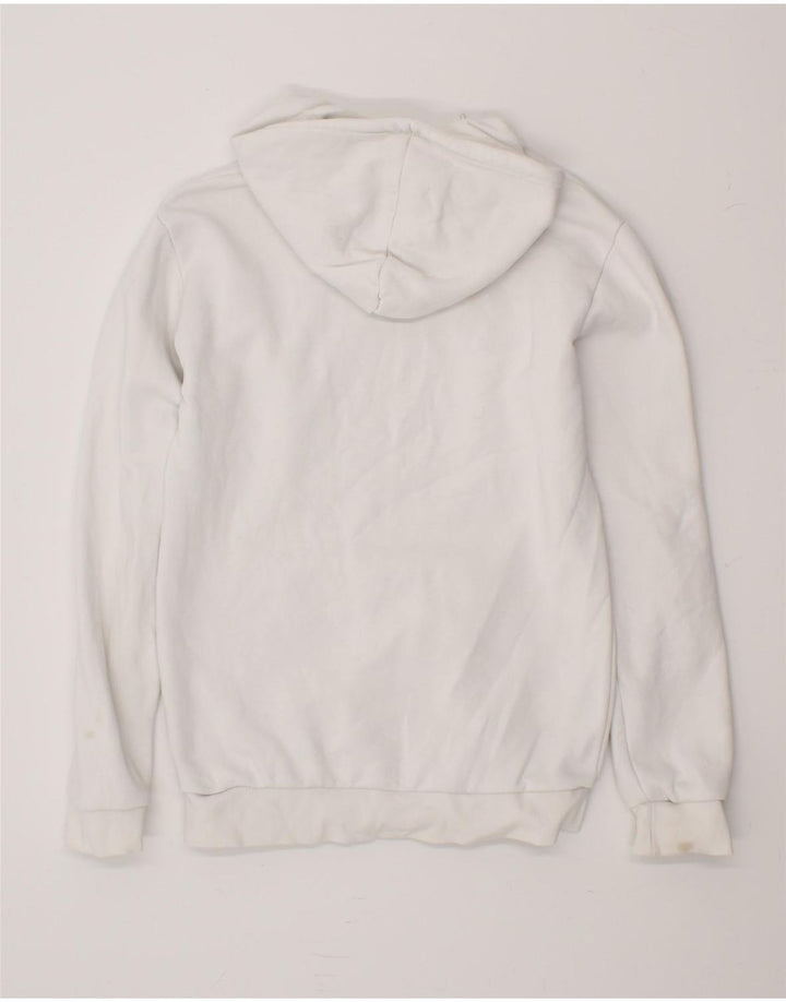 ADIDAS Mens Hoodie Jumper XS White Cotton Vintage Adidas and Second-Hand Adidas from Messina Hembry 