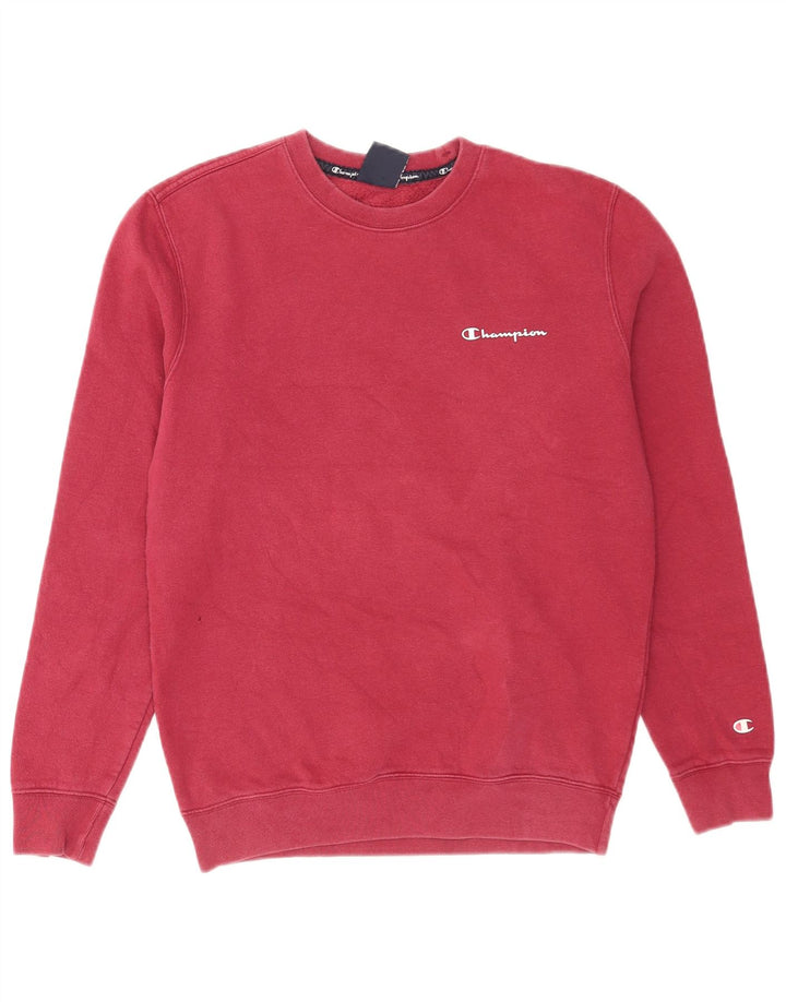 Champion Mens Moletom Jumper Pequeno Borgonha