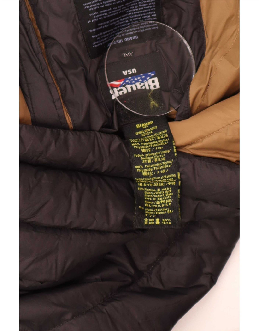 Jaqueta acolchoada masculina Blauer UK 44 2XL poliamida preta