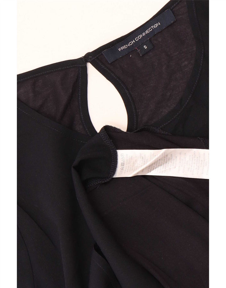 Blusa Feminina French Connection Top Reino Unido 10 Poliéster Azul Marinho Pequeno