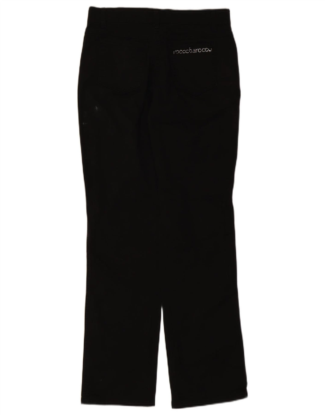 Calça jeans reta feminina Roccobarocco W27 L30 preta