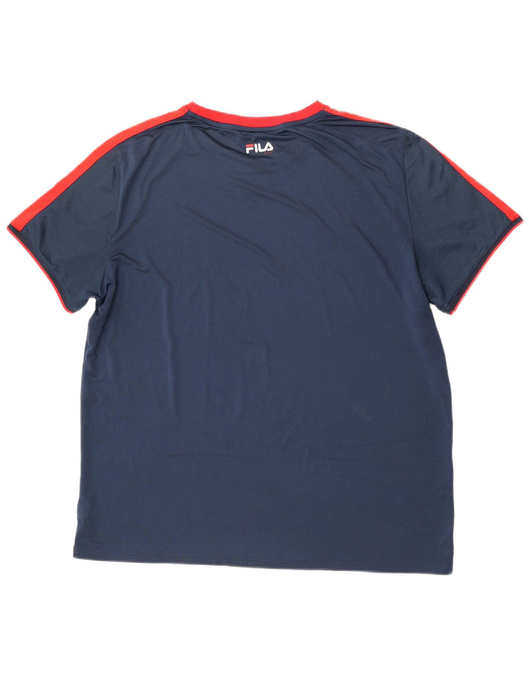 Fila Camiseta masculina Top 2XL Azul marinho Colourblock Poliéster