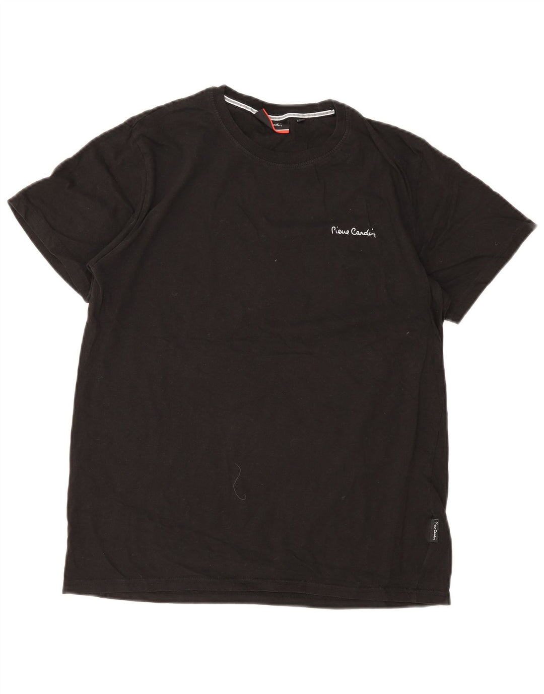 Camiseta masculina Pierre Cardin Top médio algodão preto