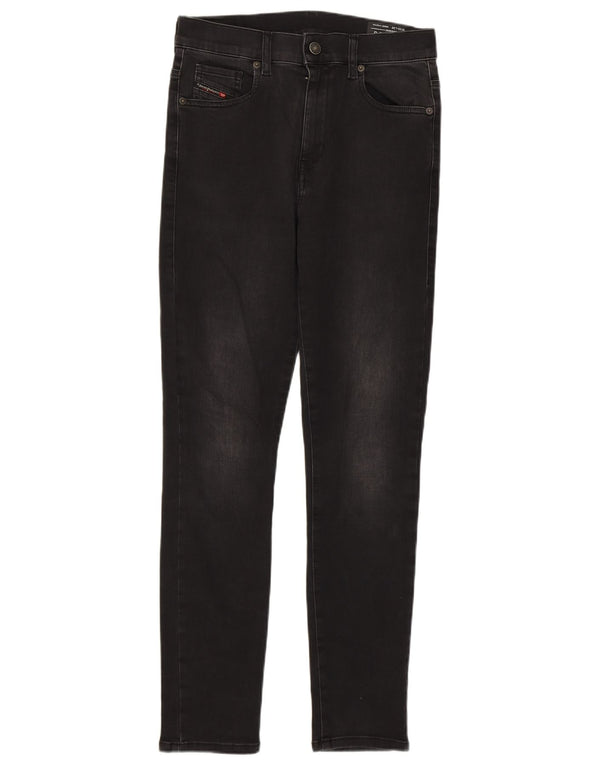Jeans feminino Diesel D-Roisin cintura alta super skinny W29 L30 algodão cinza