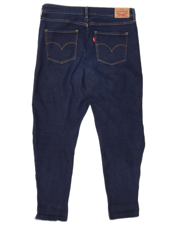 Calça jeans feminina Levi's 315 recortada W29 L25 azul marinho algodão