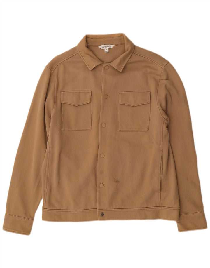 Jaqueta utilitária masculina Autograph UK 38 algodão bege médio