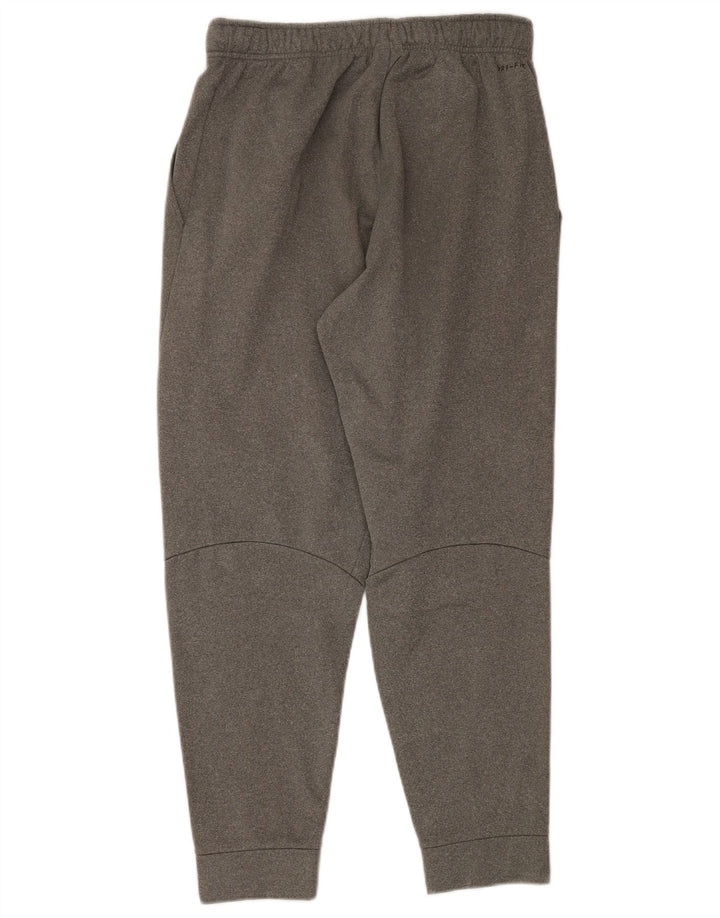 Calça de treino masculina Nike Dri Fit joggers cinza médio poliéster manchado