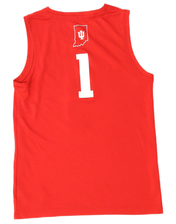 ADIDAS Mens Indiana Graphic Vest Top Pequeno Poliéster Vermelho