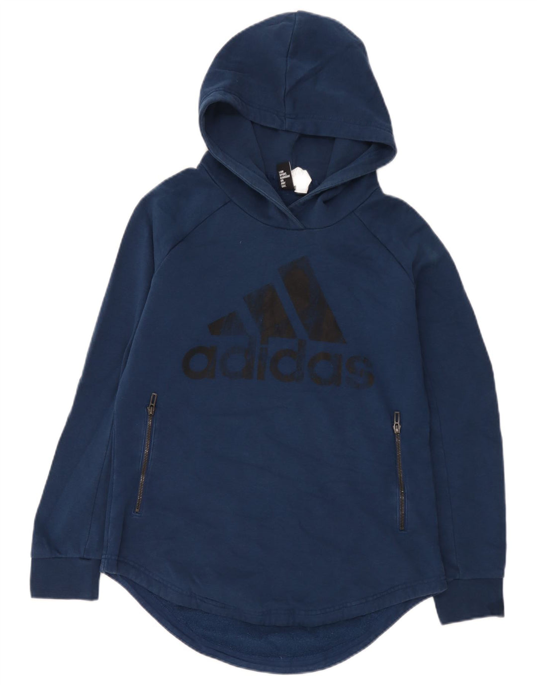 Adidas Mens Graphic Hoodie Jumper Médio Algodão Azul