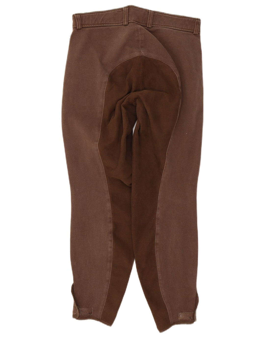 Calça de equitação feminina vintage EU 38 médio W28 L27 marrom colorblock