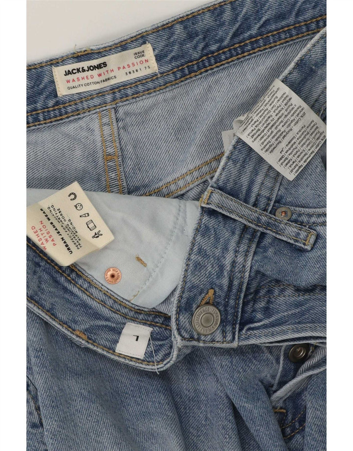 Jack & Jones Mens Chris Denim Shorts Grande W34 Azul Algodão