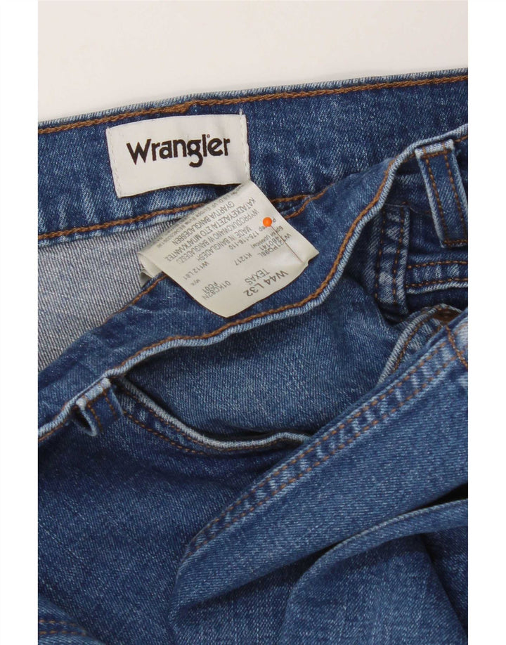 Wrangler Masculino Texas Straight Jeans W44 L32 Azul Algodão